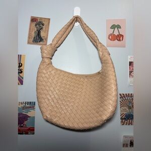 a new day Woven Hobo Shoulder Bag - Beige